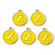 Golden Plated Alloy Enamel Charms(X-ENAM-S118-09Z)-1