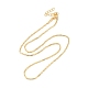 Rack Plating Brass Column Ball Chain Necklace for Women(X-NJEW-F311-03G)-1