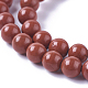 Chapelets de perles en jaspe rouge naturel(X-G-F348-01-6mm-A)-1
