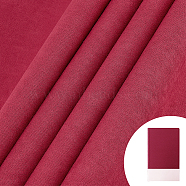 1Pc DIY Imitation Leather Cloth, Suede Fabric, with Paper Back, for Book Binding, Velvet Box Making, Dark Red, 420x1000x0.1mm(DIY-OC0010-65B)