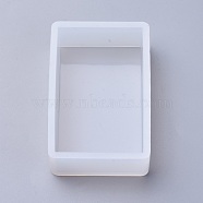 Silicone Molds, Resin Casting Molds, For UV Resin, Epoxy Resin Jewelry Making, Cuboid, White, 87x57x27mm, Inner Size: 80x50mm(DIY-O005-08)