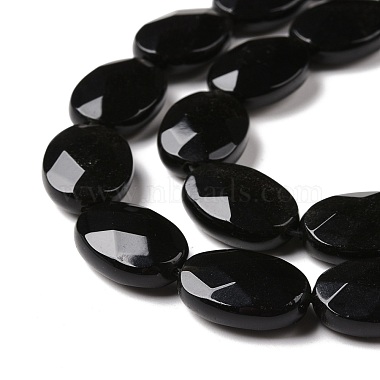 Natürlichen Obsidian Perlen Stränge(G-C238-05)-4