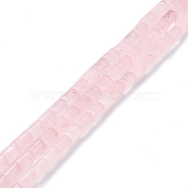 Column Rose Quartz Beads