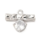 Brass Micro Pave Cubic Zirconia Charms(KK-C043-01P)-1