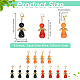 12Pcs 3 Styles Natural Agate Alloy Pendant Decorations(HJEW-CA0001-31)-2