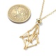 2Pcs 2 Color Brass Bar Link Chains Macrame Pouch Empty Stone Holder for Pendant Necklaces Making(NJEW-JN04466-02)-4