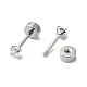 304 Stainless Steel Crystal Rhinestone Ear False Plugs(STAS-C089-04A-P)-2