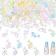 420Pcs 7 Colors Glitter Powder Resin Cabochons(MRMJ-CP0001-04)-1