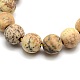 Frosted Natural Picture Jasper Round Bead Strands(G-M064-4mm-05)-2