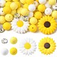 DIY-Sets mit runden G&auml;nsebl&uuml;mchenperlen(DIY-FS0010-24A)-1