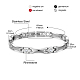 SHEGRACE Stainless Steel Panther Chain Watch Band Bracelets(JB676A)-6