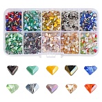 1000Pcs 10 Colors Electroplate Glass Beads, Triangle, Mixed Color, 3.5x6x4.5mm, Hole: 1mm, 100pcs/color(EGLA-YW0005-05)