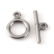 304 Stainless Steel Toggle Clasps, Stainless Steel Color, 18.5x13.5x2.5mm, Hole: 2mm(X-STAS-Q195-85)