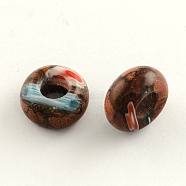 Gemstone European Beads, Large Hole Rondelle Beads, 14x7mm, Hole: 5mm(SPDL-R001-04)