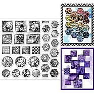 PVC Plastic Stamps, for DIY Scrapbooking, Photo Album Decorative, Cards Making, Stamp Sheets, Film Frame, Mixed Shapes, 15x15cm(DIY-WH0372-0037)