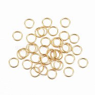 304 Stainless Steel Jump Rings, Open Jump Rings, Real 18k Gold Plated, 24 Gauge, 4x0.5mm, Inner Diameter: 3mm(STAS-H396-A-01G)