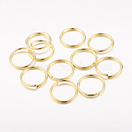 Iron Open Jump Rings, Cadmium Free & Lead Free, Golden, 14x1.2mm, Inner Diameter: 11.6mm(X-JRG14mm)