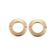 Ion Plating(IP) 304 Stainless Steel Links connectors, Circle, Golden, 13x1mm, Hole: 1mm(STAS-H357-03G)
