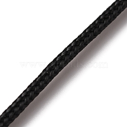 Braided Nylon Thread, Nylon String for Jewelry Beading Making, Black, 2mm, about 109.36 Yards(100m)/Bundle(NWIR-TAC0001-02B)
