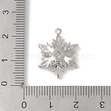 pendentifs en laiton à micro pavé de zircones cubiques sur le thème de Noël(KK-Z065-01-03P)-3