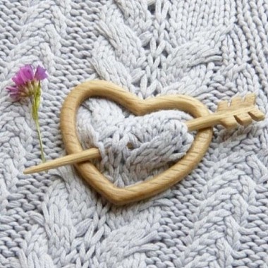 Heart Wood Brooches(JEWB-C010-06)-5