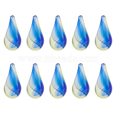 10Pcs Handmade Lampwork Beads(LAMP-TADJ0001-11)-2