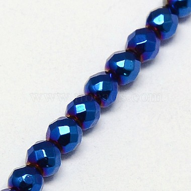 Electroplate Non-magnetic Synthetic Hematite Beads Strands(G-J169B-3mm-03)-3