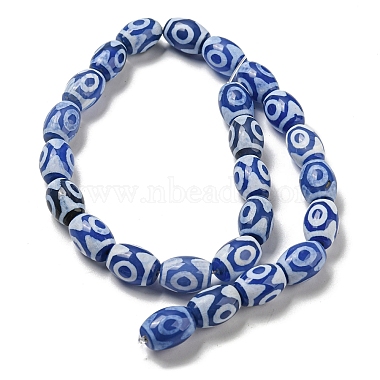 Blue Tibetan Style dZi Beads Strands(TDZI-NH0001-C11-01)-3