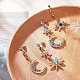 2 Sets 2 Styles Colorful Rhinestone Moon & Star Asymmetrical Earrings(EJEW-FI0001-22)-7