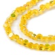 transparentes perles de verre de galvanoplastie brins(GLAA-Q099-A01-12)-3