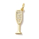 Brass Micro Pave Cubic Pendants(KK-U027-07G-02)-1