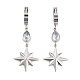 Star 304 Stainless Steel Dangle Earrings(EJEW-L283-057P)-1