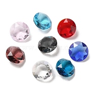 Pointed Back Glass Rhinestone Cabochons, Faceted, Diamond, Mixed Color, 8x4~4.5mm(GLAA-B012-45A-01)