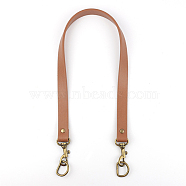 Imitation Leather Bag Strap, with Swivel Clasps & D Rings, for Bag Replacement Accessories, Peru, 65x1.82x0.38cm(PURS-PW0001-242E)