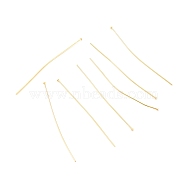 Brass Flat Head Pins, Long-Lasting Plated, Real 18K Gold Plated, 63x0.7mm, Head: 2mm(X-KK-F824-114G-G)