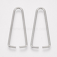 304 Stainless Steel Triangle Rings, Buckle Clasps, For Webbing, Strapping Bags, Garment Accessories Findings, Triangle Clasps, Stainless Steel Color, 30x13x1mm, Hole: 27.5x11mm(X-STAS-S079-138A-02)