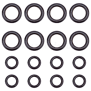 ARRICRAFT 40 Pcs 2 Styles Wooden Ring Shape Purse Handle, for Bag Handles Replacement Accessories, Coconut Brown, 3.35~4.9x0.6~0.8cm, Inner Diameter: 2.1~3.5cm, 20pcs/style(WOOD-AR0001-12)