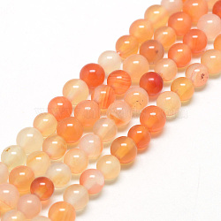 Natural Carnelian Beads Strands, Round, 4~4.5mm, Hole: 0.8mm, about 90~95pcs/strand, 15 inch(X-G-Q462-4mm-45)