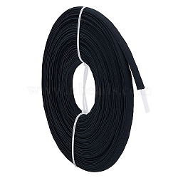 PP & PE Boning, Horsehair Braid Crinoline, for Sewing Wedding Dress Fabric, DIY Sewing Supplies, Black, 13x2mm, 20m/roll(DIY-WH0286-04B)