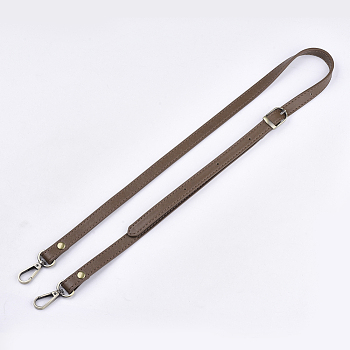 Imitation Leather Bag Handles, Length Adjustable Bag Strap Single Shoulder Belts, with Alloy and Iron Findings, Antique Bronze, Peru, 890~1090x14x3mm