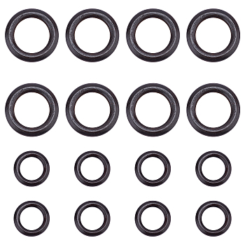 ARRICRAFT 40 Pcs 2 Styles Wooden Ring Shape Purse Handle, for Bag Handles Replacement Accessories, Coconut Brown, 3.35~4.9x0.6~0.8cm, Inner Diameter: 2.1~3.5cm, 20pcs/style