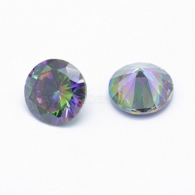 Cubic Zirconia Pointed Back Cabochons(X-ZIRC-M002-4mm-010)-2