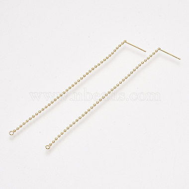 Real Gold Plated Brass Stud Earrings