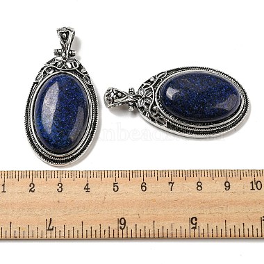 Natural Lapis Lazuli Big Pendants(G-Z050-10C)-3