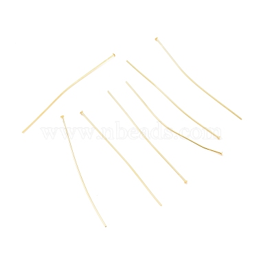 6cm Real 18K Gold Plated Brass Flat Head Pins
