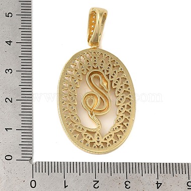 Anhänger aus Messing mit Gestellbeschichtung aus klarem Cubic Zirkonia(KK-C067-09G-01)-3