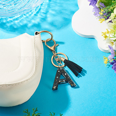 1Pc Resin Letter Keychains(KEYC-TADJ0001-09A)-5