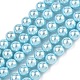 Electroplated Shell Pearl Beads Strands(BSHE-G041-6mm-03)-1