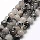 Natural Black Rutilated Quartz Bead Strands(G-P217-32-10mm)-1