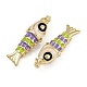 Brass Enamel Pendants(X1-KK-L241-23G-04)-2